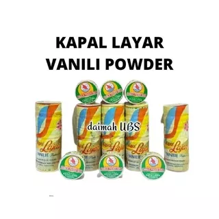 Vanili Powder / Vanili Bubuk / Vanili Cepuk Cap Layar (1 slop isi 6pcs)