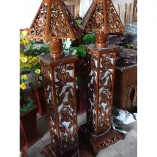 lampu hias kayu jati mebel ukir kayu jati produk jepara