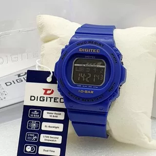 Jam tangan pria dan wanita original digital water resist Digitec DG 3109 model terbaru warna biru