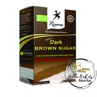 DARK BROWN SUGAR RICOMAN KMS 500gr/ gula / gula coklat / Brown Sugar/ Ricoman