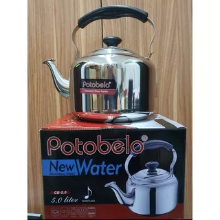 Potobelo New Kettle Stainless Steel / Teko Siul / Bunyi 5 L CB-5.0