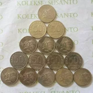 50 rupiah uang logam th 1971.
