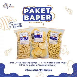 Getas Bangka /Getas Panjang /Kemplang Panggang Bangka/Kerupuk Getas/Getas Ikan (Paket Baper)