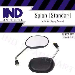 IND Onderdil Spion-Kaca Kiri-Kanan Standar Chrome Set Mio J/Soul GT/X-Ride/Fino-FI
