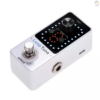 [Promotion] KOKKO FLP-2T Mini Effects Petal Tuner 9 Loops High Precision LED Display Guitar Effects Petal with USB Cable for Electric Guitar Bass Guitar