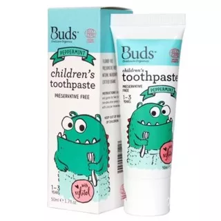 Buds Organic Children Peppermint Toothpaste With Xylitol Odol Anak Peppermint Buds