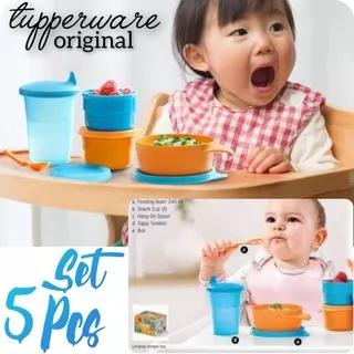 Tupperware Tempat Makan Bayi Anak Mpasi Bowl Tumbler Snack Cup Spoon Sendok Promo