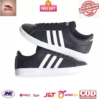 Sepatu Adidas Neo Baseline Black List White Original BNWB Indonesia - Adidas Baseline Original Shoes