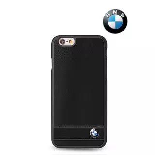 BMW - Smooth Leather Stripe - Case / Casing iPhone 6 Plus & 6S Plus - Black