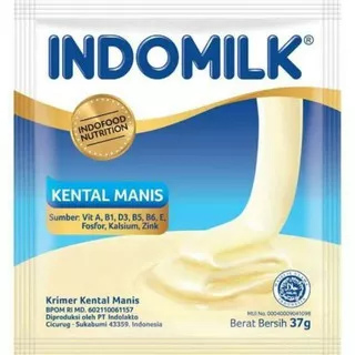 Indomilk Sachet Susu Kental Manis Putih Vanila / Krimer Kental Manis