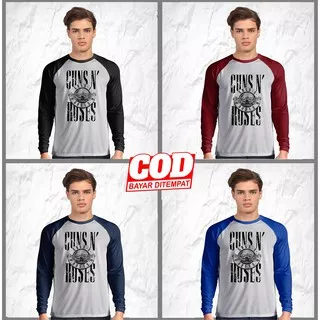 COD - KAOS PANJANG RAGLAN PRIA (GUNS N ROSEZ GNR) | UKURAN L - XL - XXL | ES