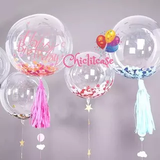 Balon jumbo PVC Transparan/ Balon transparan/Balon PVC Transparan 24 inch