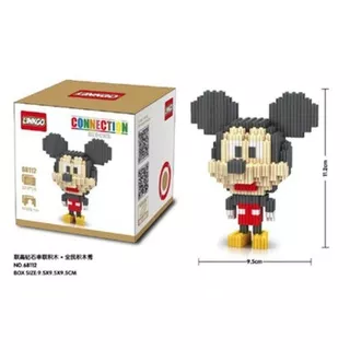 Lego Mini Nano Block Mickey Mouse Minnie Donald Daisy Mainan Balok 3D Linkgo