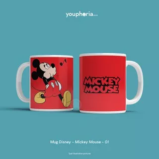 Mug Custom - Mug Karakter - Mug Printing - Cangkir Kartun - Kado Mug - Mug Disney Mickey Mouce