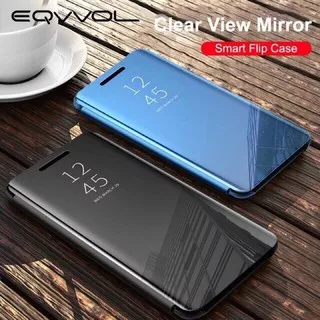 COD ACC HP VIVO Y91 Y91C Y93 Y95 Y51 2020 V9 V11 V11PRO Z1PRO Flip Cover Clear View Mirror Standing Auto Casing Premium Kaca New