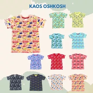 2-6th KAOS ANAK LAKI-LAKI OSHKOSH SHIRT KARAKTER KAOS WARNA SHIRT ANAK LAKI LAKI KARAKTER KENDARAAN MOBIL VEGICLE TENGKORAK