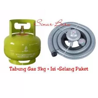 Tabung Gas Melon isi 3kg Tabung gas 3kg + Selang Gas Paket