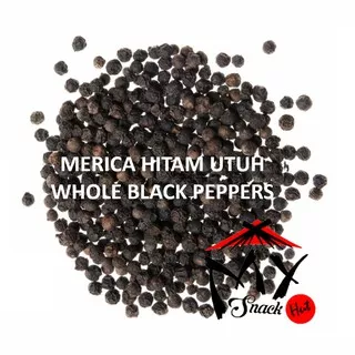 LADA HITAM BIJI 25GR - MERICA WHOLE BLACK PEPPER CORN - MERICO PEPPERCORNS IRENG - ???? SEEDS PEPPER