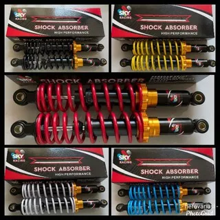 shockbreaker bebek supra kharisma Jupiter grand Revo absolute Vega  F1Zr Megapro RX-King ukuran 340mm harga sepasang ya