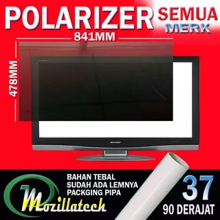 POLARIZER - POLARIS TV LCD 37 INCH 90 DERAJAT PLASTIK POLARIZER LCD 42 BAGIAN DALAM - BELAKANG