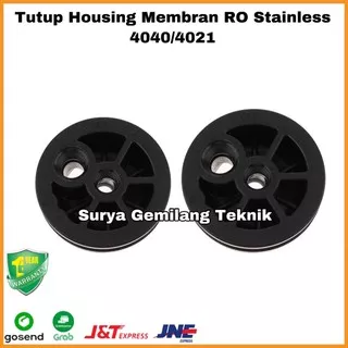 Tutup Housing Membran RO Stainless 4040/4021 1Set Atas Dan Bawah