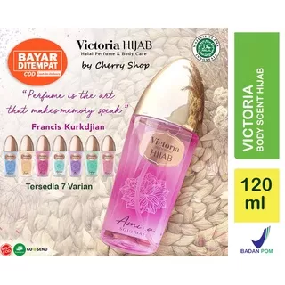 [120ML] [BPOM] [HALAL] Victoria Body Scent Hijab 120ml | Amira Soulmate | Agnisa Serenade | Alia Silhoute | Hanaa Starlite | Naura Fabulous | Safiya Sensation | Zaida Chic