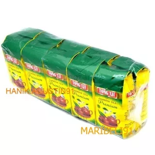 Teh Tubruk Seduh TONG TJI TONGTJI Melati Premium Kecil - Jasmine Tea / Teh Tong Tji Premium Jasmine Tea 1 Pack 5x10g (Teh Seduh) MB91