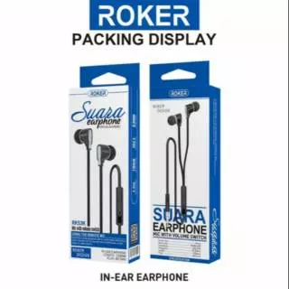 Headset Handsfree Earphone Roker EXTRA BASS RK53K Suara Earphone