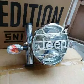 Lampu jeep plus breket dan sen variasi rx king megapro thunder cb 150 tiger dll / lampu pesek jeep