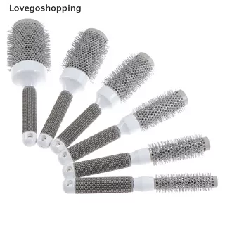 Lovegoshopping Professional Thermal Ceramic & Ionic Round Barrel Hair Brush Boar Bristle
 ID