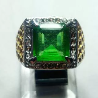 Cincin Batu Akik Zamrud Kalimantan HQ