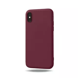 Wine Red Matte Soft TPU Cover Case iPhone SE(2020) SE2 11 Pro Max 6 6s 7 8 Plus 6Plus 6sPlus 7Plus 8Plus X Xs XsMax XR Cover