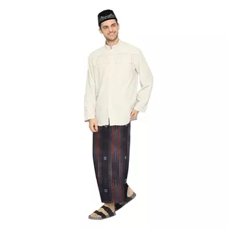 Sarung ATLAS Premium 790 Songket Special Biru Orange 01