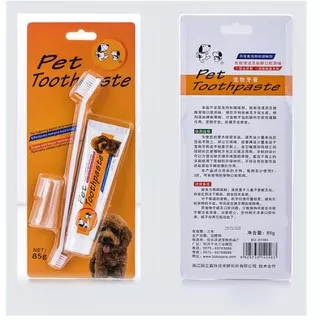 Pet Toothpaste ~ sikat dan pasta gigi anjing