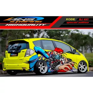 STICKER VARIASI MOBIL HONDA BRIO AGYA JAZZ AVANZA YARIS / DECAL STICKER MOBIL JAZZ / STIKER MOBIL