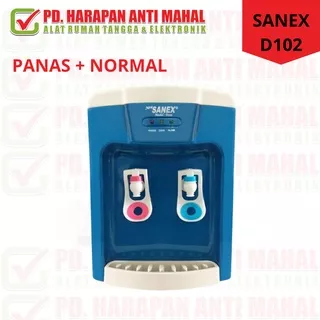 DISPENSER SANEX POLOS D102 / DISPENSER GALON ATAS SANEX 2 KRAN / DISPENSER 2 KRAN PANAS +NORMAL