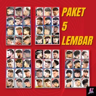 (ISI 5 PCS) Poster Pangkas Rambut Poster Pangkas Rambut Pria Poster Barbershop Poster Pangkas Rambut Terbaru Poster Pangkas Rambut Pria Terbaru Poster Pangkas Rambut Keren Poster Model Rambut Pria Keren Terbaru