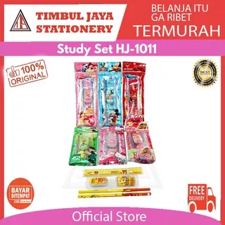 Study set / Paket alat tulis / Stationery set / Goodies bag 5 in 1 disney hj-1011