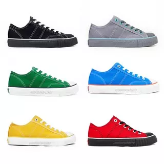 Sepatu Sneakers Warrior CLASSIC LC ( All Black / Kuning / Merah / Abu Toska / Turkis / Green )