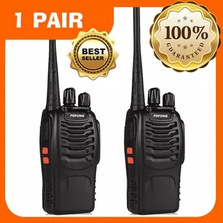 POFUNG 888S Radio Handy Talky  Komunikasi Uhf Walky Talky 2 units Walkie talkie