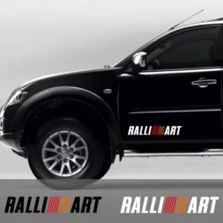 Sticker mobil RALLI ART sticker mobil pajero stiker cutting mobil mitsubishi pajero sport stiker