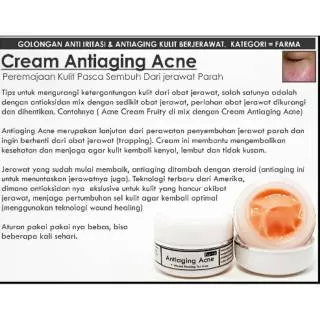 CREAM FARMA antiaging acne jerawat ampuh aman cream malam siang dokter farmasi apoteker