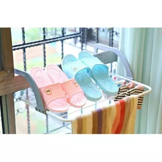 Rak Gantungan handuk Hanger teras Balkon Jemuran sepatu kaos kaki F234