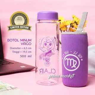 Botol Minum My Bottle Murah / Botol Minum Karakter / My Bottle Karakter Virgo Bening Limited Edition / Kado Pacar (8005104H)