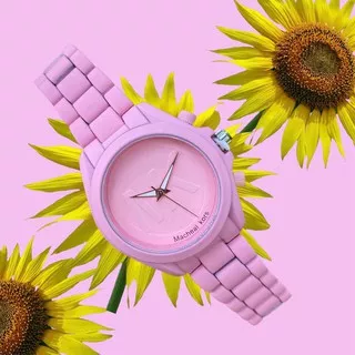 JAM TANGAN MK JELLY FASHION WANITA TALI RANTAI KERAMIK FREE BOX