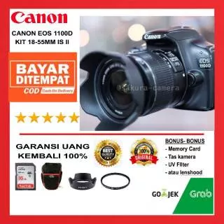 Canon Eos 1100d kit 18-55mm Kamera Canon 1100d atau Canon Rebel T3 atau Canon EOS kiss x50