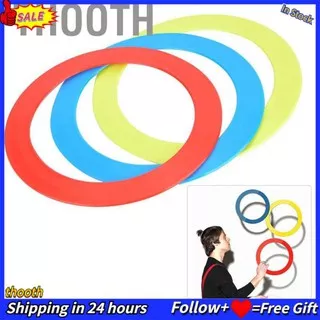 Thooth 3Pcs Juggling Acrobatics Throwing Toss Ring Bracelet Props Hand Clown Toy Blue