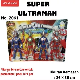 Ultraman Mini Figur Set dan Superhero Set