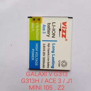 Baterai samsung ace 3 s7270  galaxi v g313 batre batere batrei baterei battery vizz