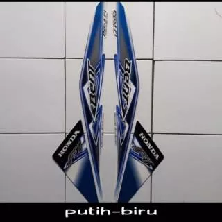 Striping beat fi 2012 putih biru